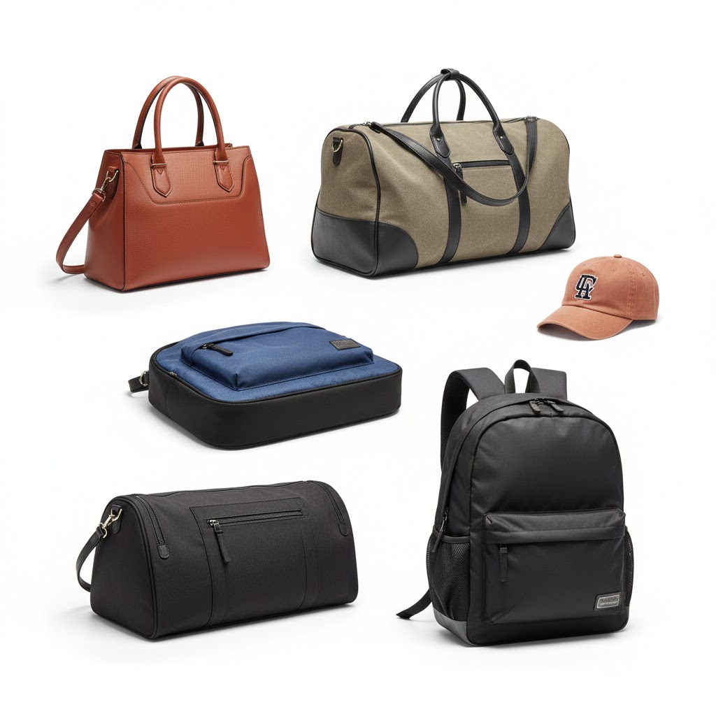 حقائب وقبعات